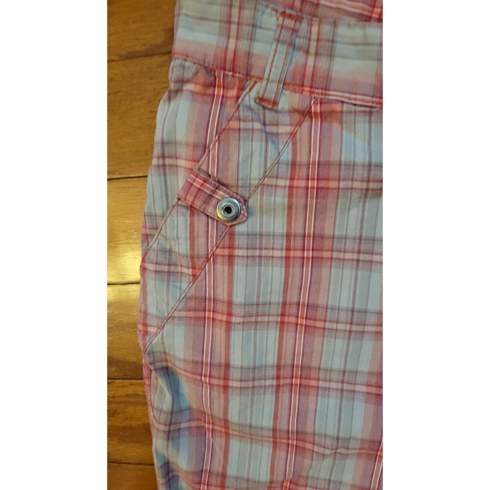 Columbia Women Size 16 Plaid Bermuda Shorts Cotton Lightweight - Picture 4 of 13
